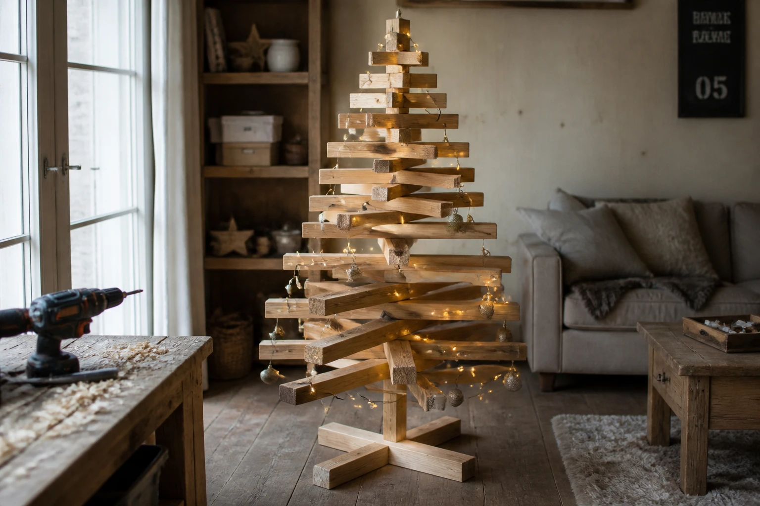 Fabriquer un sapin en bois avec des tasseaux : le guide complet